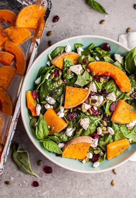 roasted-butternut-squash-spinach-salad-with-goats-cheese image