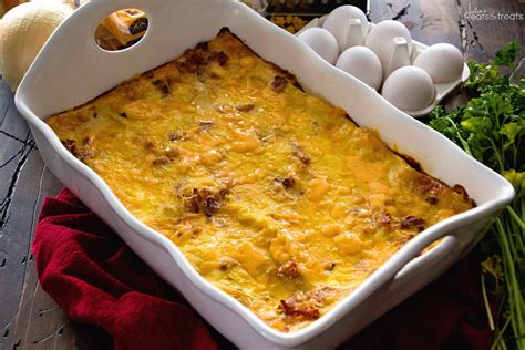 overnight-breakfast-lasagna-recipe-julies-eats-treats image