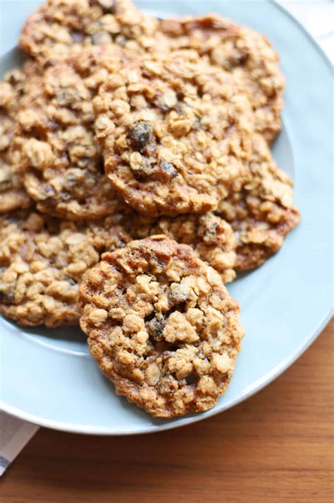 chewy-date-walnut-oatmeal-cookies-crumb-a-food image
