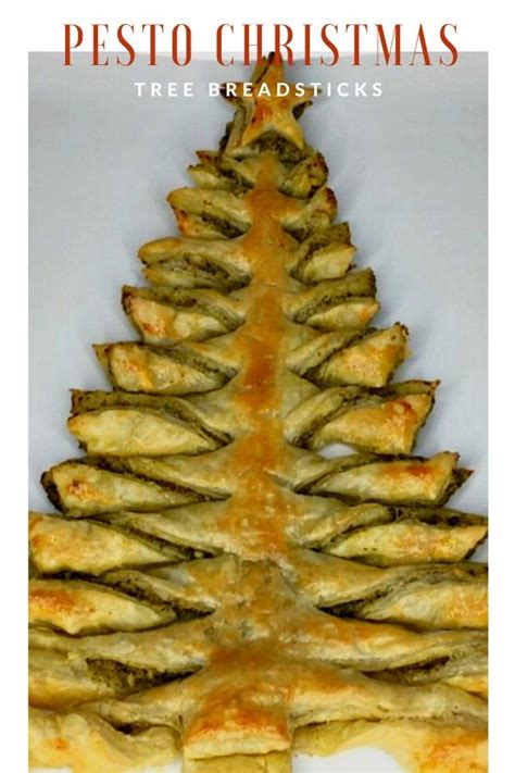food-tastye-pesto-christmas-tree-breadsticks image