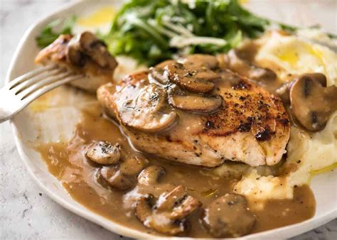 chicken-with-mushroom-gravy-recipetin-eats image