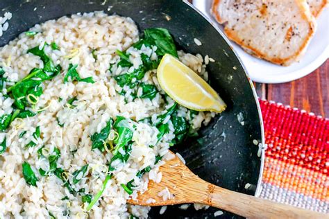 spinach-risotto-recipe-with-lemon-kylee-cooks image