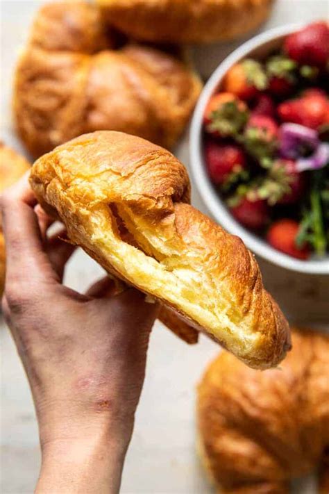 baked-strawberry-and-cream-stuffed-croissant-french image