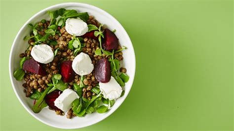 lentil-salad-with-beetroot-and-goats-cheese image