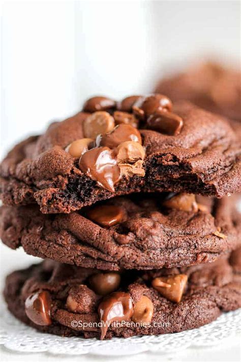 easy-triple-chocolate-cookies-soft-chewy-spend image