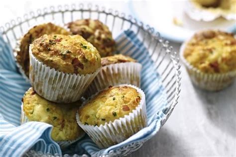 cheddar-chive-and-ham-muffins-recipe-lovefoodcom image