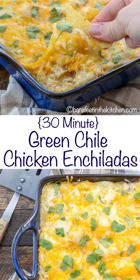 30-minute-green-chile-chicken-enchiladas image