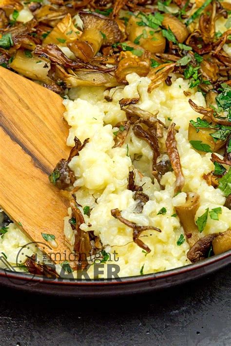 roasted-mushroom-oven-risotto-the-midnight-baker image