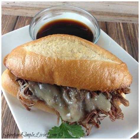 easy-french-dip-recipe-in-the-crockpot-sweet-and image