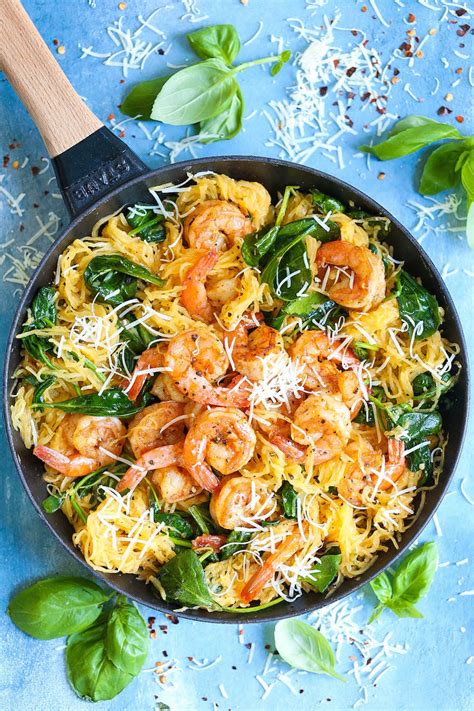 shrimp-scampi-spaghetti-squash-damn-delicious image