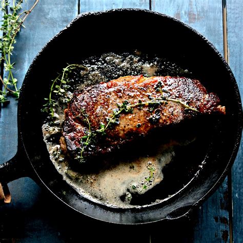 perfect-new-york-strip-steak-recipe-pan-fried-oven image