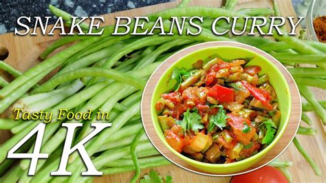 snake-beans-curry-indian-long-beans-recipe-4k image