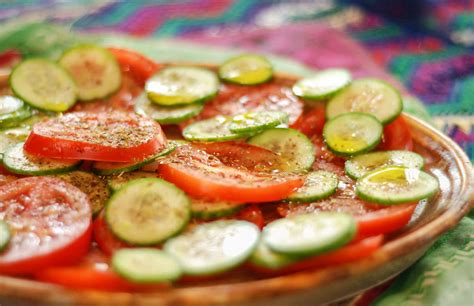 zaatar-cucumber-and-tomato-salad-recipe-spice image