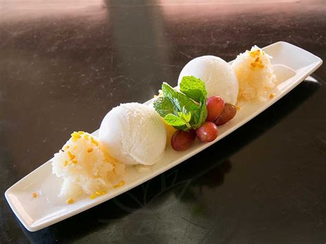 sweet-sticky-rice-with-homemade-coconut-ice-cream image