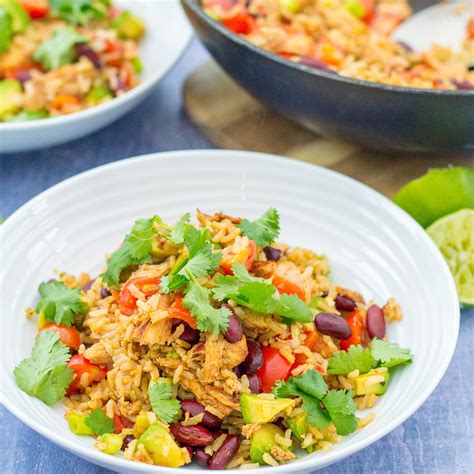 warm-mexican-style-rice-salad-with-leftover-turkey image