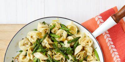 brown-butter-tortellini-with-toasted-garlic-and-asparagus image