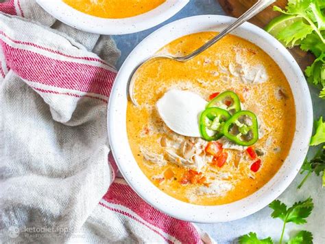 instant-pot-mexican-chicken-fajita-soup-ketodiet-blog image