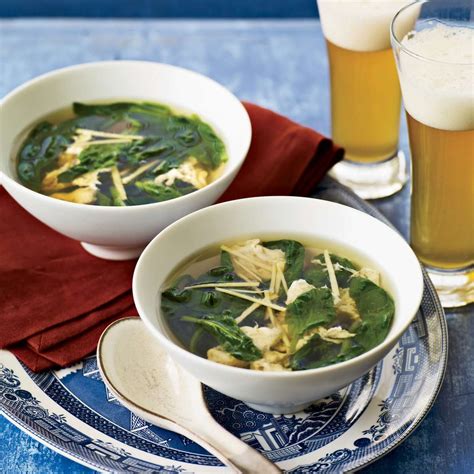 spinach-egg-drop-soup-recipe-sang-yoon-food-wine image