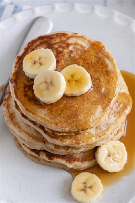 best-banana-pancakes-fluffy-homemade-delicious image