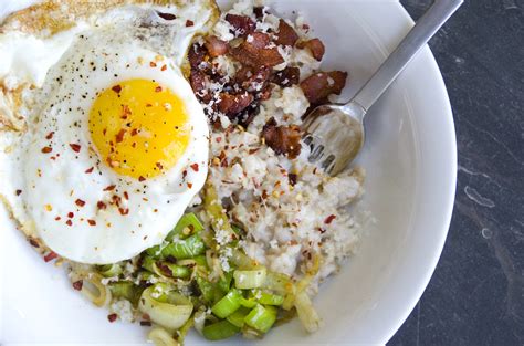 savory-oatmeal-with-bacon-egg-and-cheese-spoon image