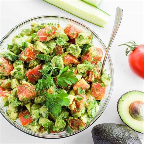 cucumber-tomato-avocado-salad-wholesome-yum image