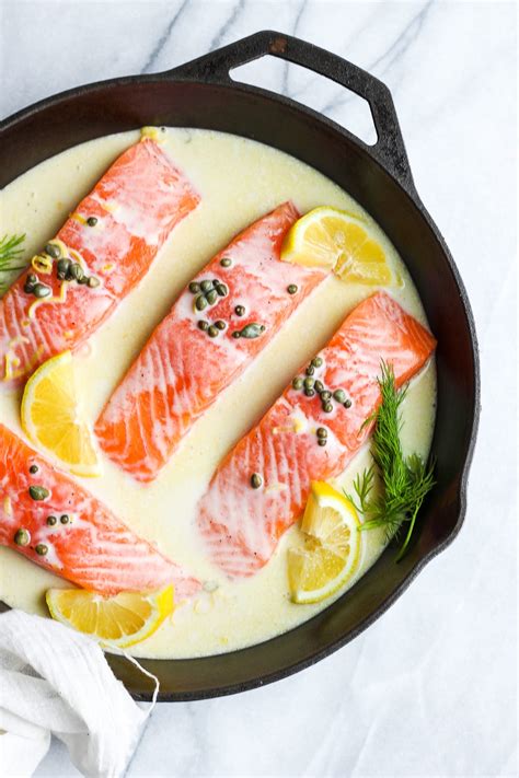 30-minute-creamy-lemon-caper-salmon-skillet image