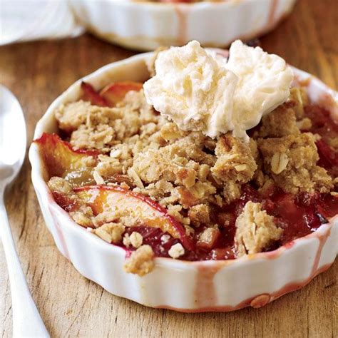 nectarine-and-plum-crisp-with-oatmeal-streusel image