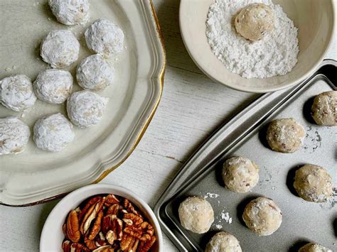 pecan-snowball-cookies-recipe-russian-tea-cakes image