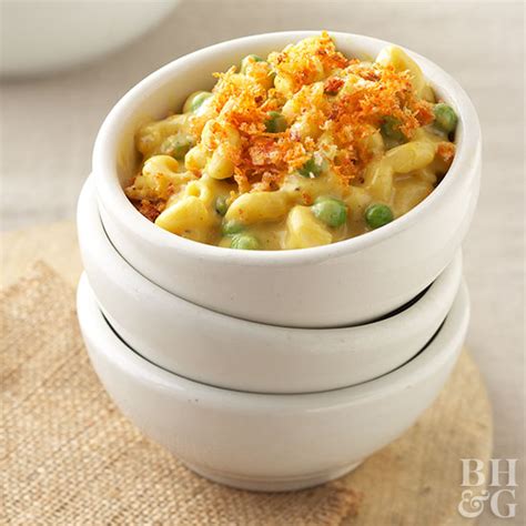 the-ultimate-macaroni-cheese-and-peas-better-homes image