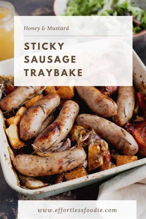 easy-sticky-sausage-traybake-recipe-effortless-foodie image
