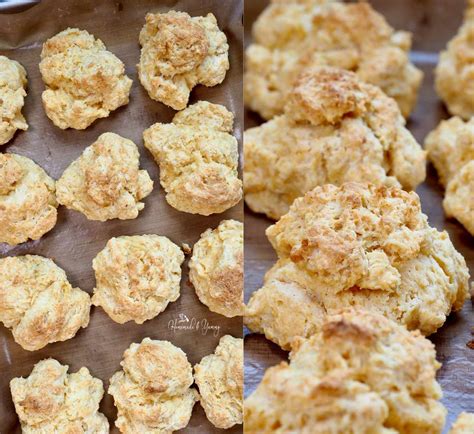 grammas-baking-powder-drop-biscuits-homemade image