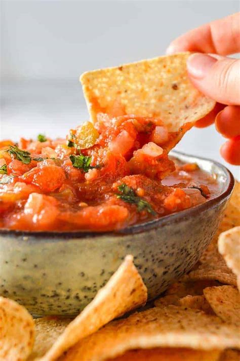 homemade-chunky-salsa-recipe-the-fiery-vegetarian image