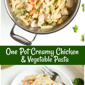 one-pot-creamy-chicken-and-vegetable-pasta-recipe-girl image