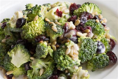 broccoli-salad-with-cranberries-and-sunflower-seeds image