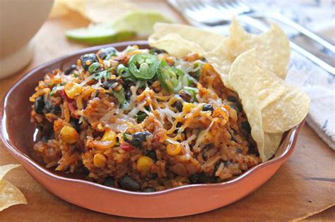 cheesy-mexican-rice-and-black-beans-sheknows image