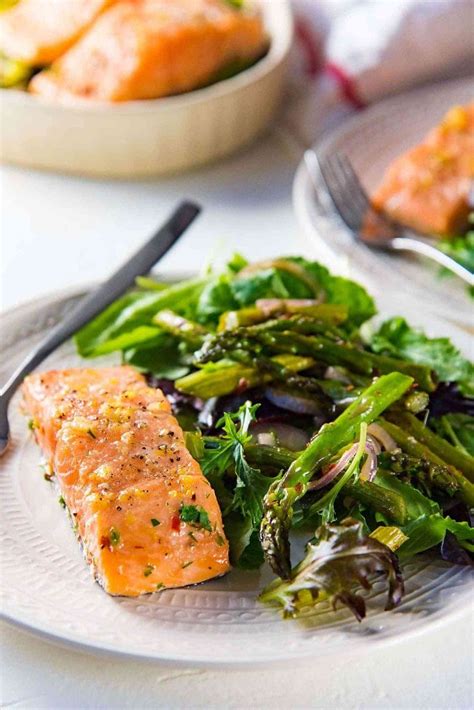 slow-roasted-salmon-with-lemon-butter-sauce-the image