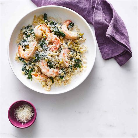 creamy-cauliflower-rice-with-shrimp-recipe-real-simple image