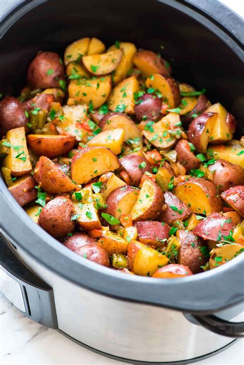 crockpot-breakfast-potatoes-well-plated image