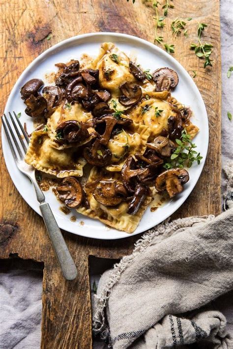 herby-buttered-balsamic-mushroom-ravioli-half image