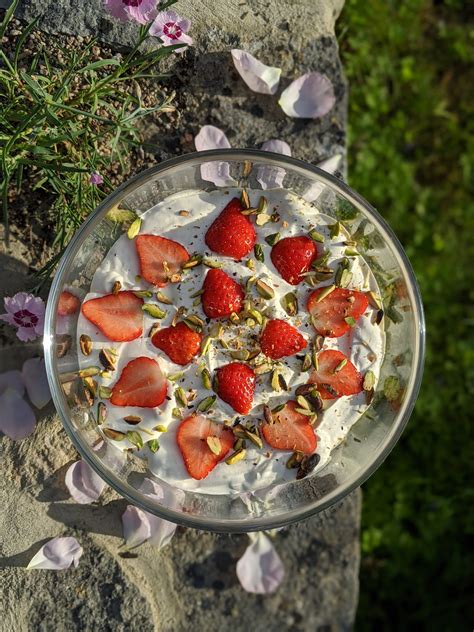 super-easy-strawberry-and-rhubarb-trifle-everyday image