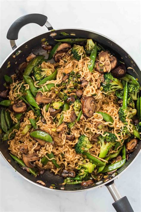 teriyaki-noodles-recipe-with-ramen-and-vegetables image