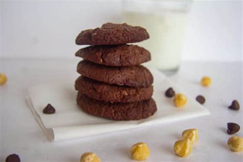 double-chocolate-hazelnut-cookies-divalicious image