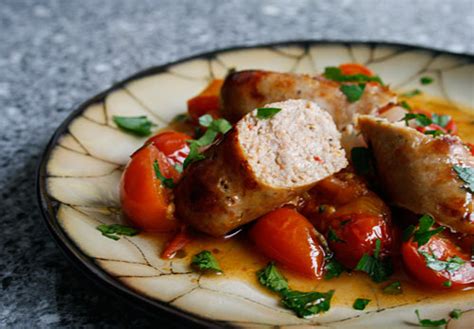 roasted-sausages-with-tomatoes-italian-food-forever image