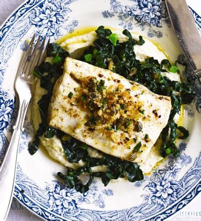 brown-butter-poached-halibut-with-celeriac-pure image