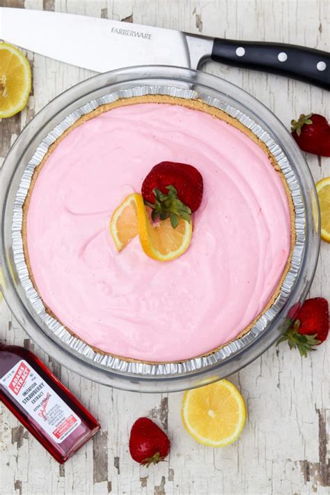 no-bake-strawberry-lemonade-pie-daily-dish image