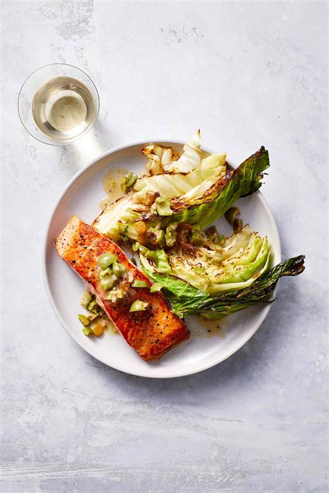one-pan-salmon-with-roasted-cabbage-and-olive image