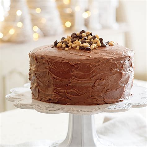 hazelnut-chocolate-cake-paula-deen-magazine image
