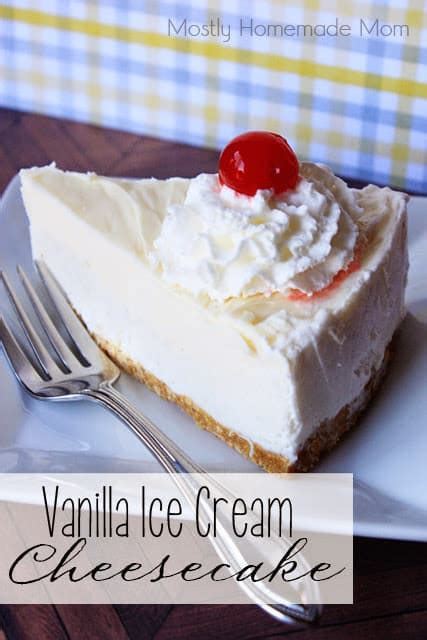 vanilla-ice-cream-cheesecake-mostly-homemade-mom image
