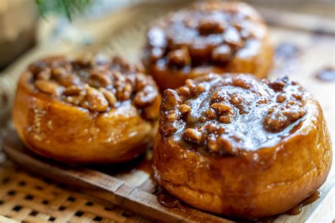 mini-pecan-sticky-buns-donatella-arpaia-recipes-food image