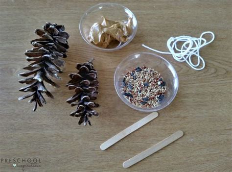 how-to-make-pine-cone-bird-feeders-with-preschoolers image
